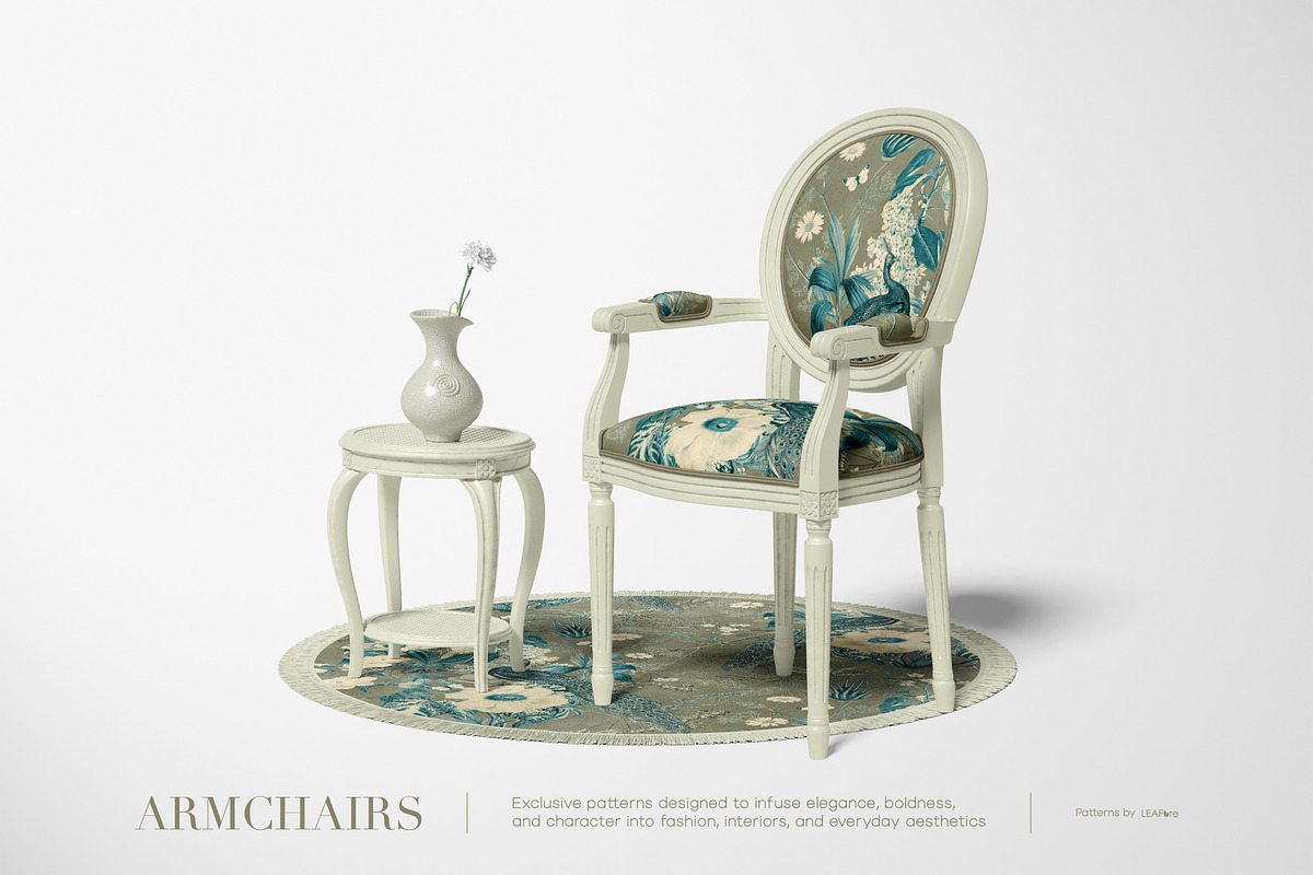 Botanical Floral Patterns & Motifs, a Pattern Graphic by LEAFure (Photo 7 of 10)
