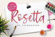 Rosetta SVG Color Font, a Script Font by StereoType (Thumbnail 1 of 13)