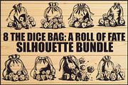 Dice Set Clipart Collection, an Illustration by musafir_fashion (Thumbnail 1 of 9)