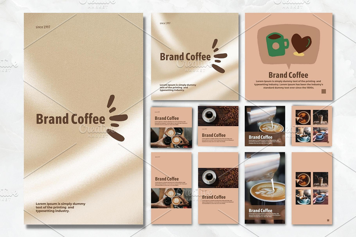 Brand Coffee - Social Media Template, a Social Media Template by Aji Gallery (Photo 3 of 19)