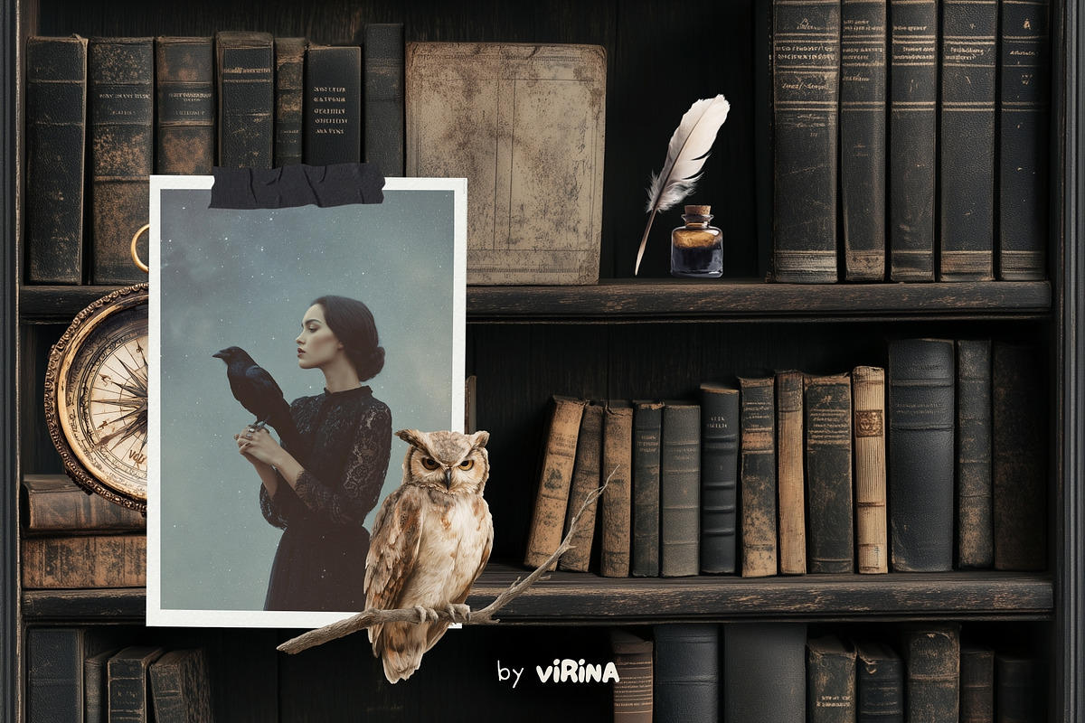 Halloween mystery - collage pack, an Object Graphic by VirinaDesign (Photo 9 of 10)