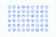 Freehand Drawn Emoji Smiles Set #1, a Templates & Theme by Alex Serada (Thumbnail 5 of 5)