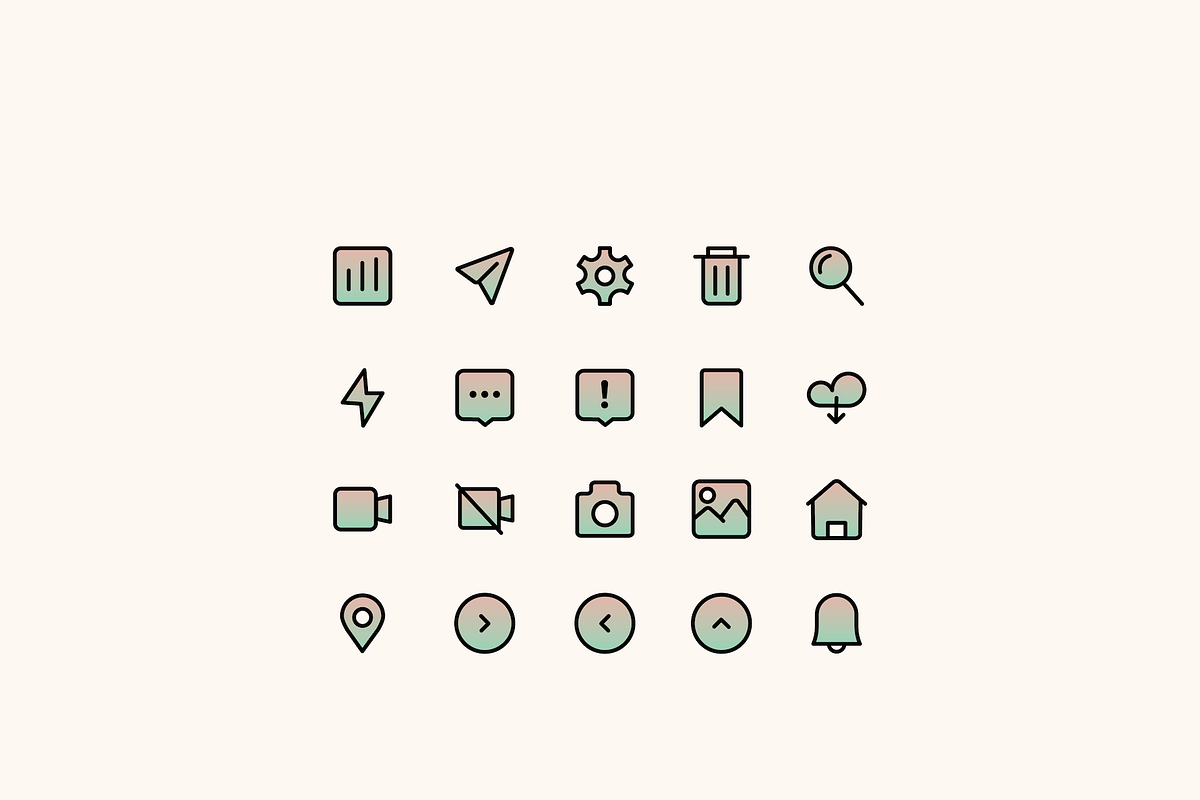 Gradient Icon Set, an Icon by Hello.Moon.JPG