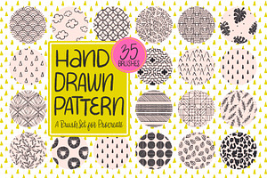 Hand Drawn Pattern Procreate Brushes