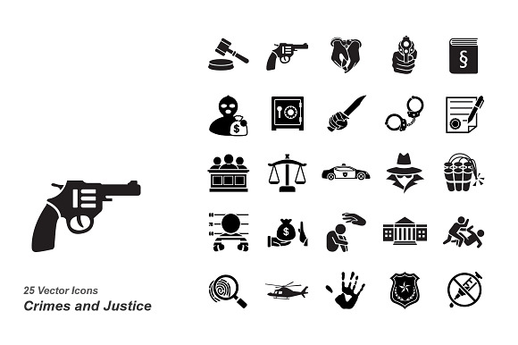 Crimes And Justice Icons