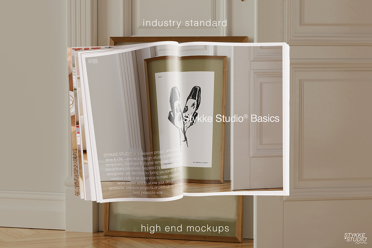 Wooden Frame Mockup | BASICS, a Household Mockup by Stykke Studio (Photo 2 of 10)