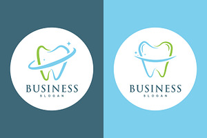Abstract Dental Logo Design, a Branding & Logo Template by Saba Vector