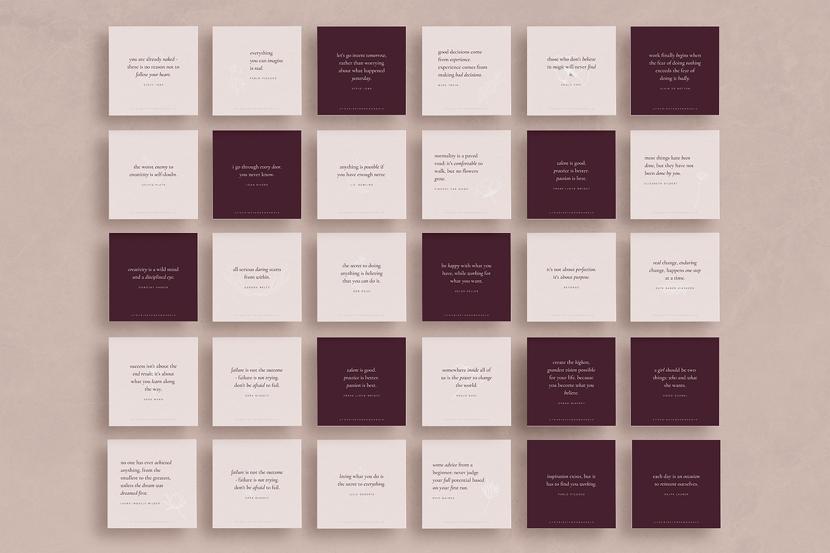 Joanna Social Media Quote Bundle, a Social Media Template by Atlas & Anchor Designs (Photo 6 of 8)