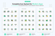 SaaS Dashboard Icons, an Outline Icon by vexper (Thumbnail 3 of 10)
