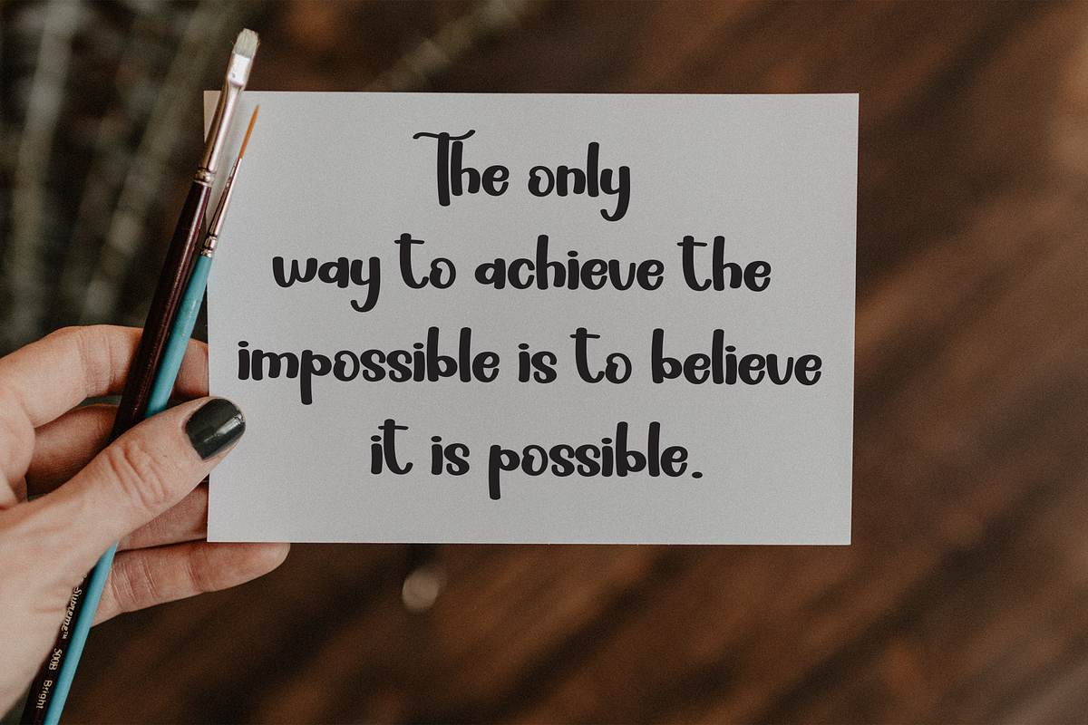Baby Rainbow | Script Font, a Handwritten Font by Scratchones (Photo 5 of 8)