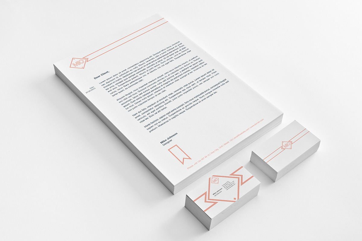 Mio- Corporate Identity Pack, a Stationery Template by PixaSquare (Photo 2 of 3)