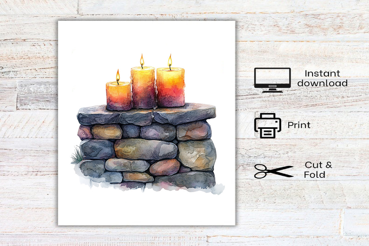 Christmas Broken Wall Clipart, an Illustration by Canvas Craft (Photo 7 of 7)