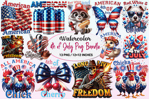4th of July Sublimation Png Bundle., a Graphic by CitraGraphics