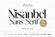Nisanbel, a Sans Serif Font by Pista Mova (Thumbnail 1 of 22)