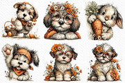 Whimsical Funny Easter Dog Clipart, an Illustration by Craft Nest (Thumbnail 6 of 11)