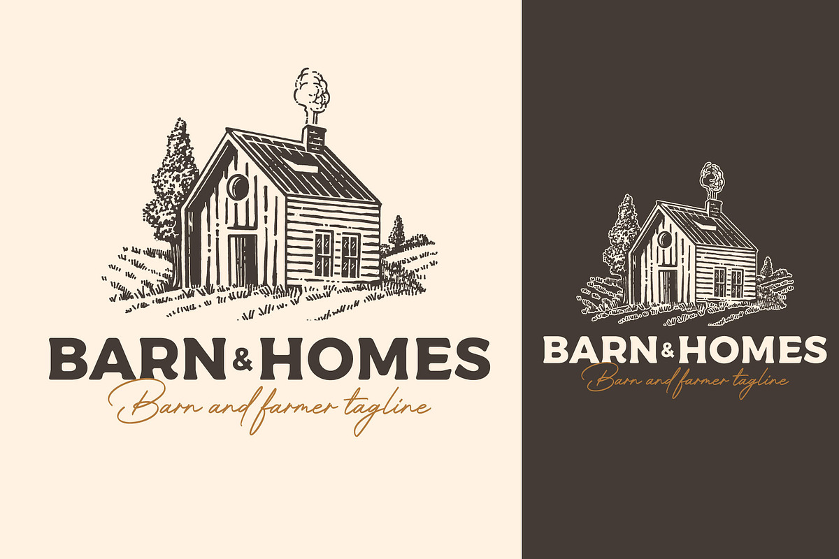 Vintage farm barn ranch home nature, a Branding & Logo Template by Vinsvectory (Photo 1 of 3)