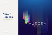 Aurora Borealis Vector Logo Template, a Branding & Logo Template by Createvil (Thumbnail 1 of 4)