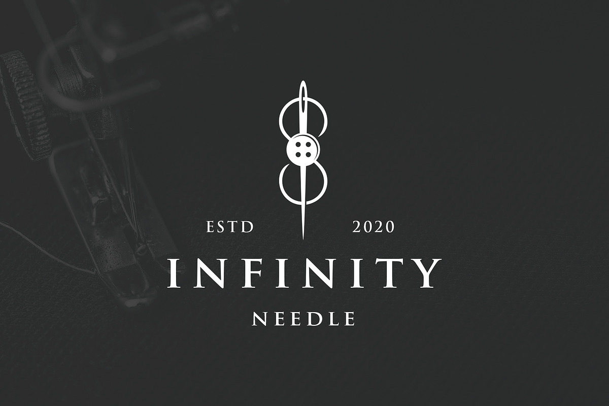 Infinity Needle Logo Template, a Branding & Logo Template by vectorwithin (Photo 1 of 3)