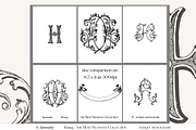 Antique Vintage Monogram Initial H, an Object Graphic by Antique Monograms (Thumbnail 3 of 4)