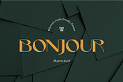 Bonjour Modern Bold Sans Serif, a Sans Serif Font by WhymoreArt (Thumbnail 1 of 7)