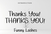 Funny Lashes, a Handwritten Font by Wow Magic (Thumbnail 3 of 3)