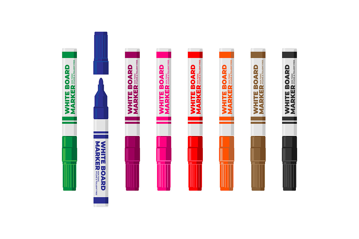 Office Stationery Realistic Set, an Object Graphic by bnrcreativelab (Photo 5 of 6)