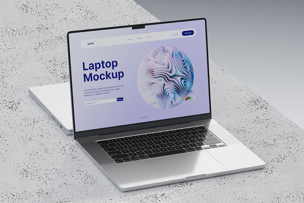 Laptop Screen Mockup, a Mac Mockup by Pixel_Vision_Store (Photo 11 of 12)