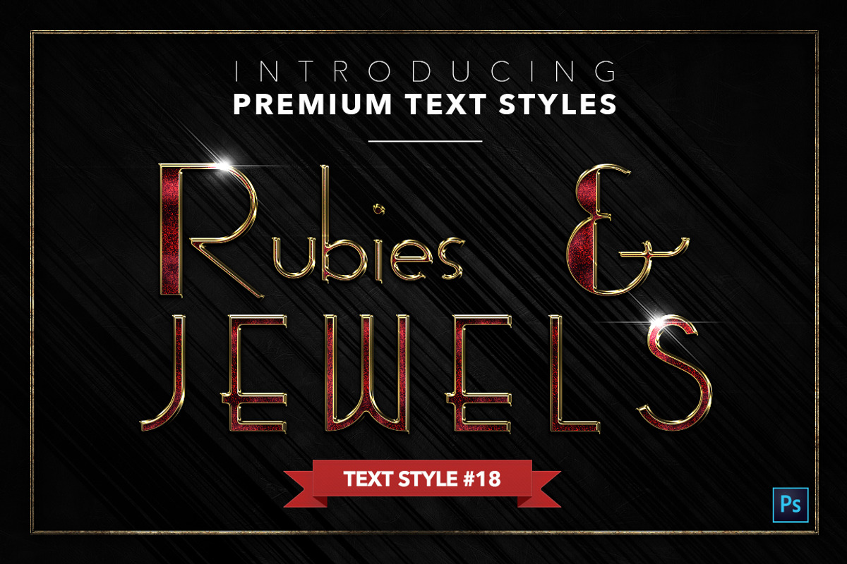 Rubies & Jewels #3 - 20 Text Styles, a Layer Style Add-On by Jonas Stensgaard (Photo 19 of 23)