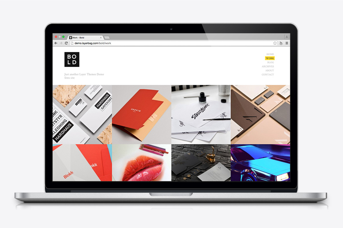 Bold - Portfolio Wordpress Theme, a WordPress Template by LayerSupplyCo (Photo 1 of 4)
