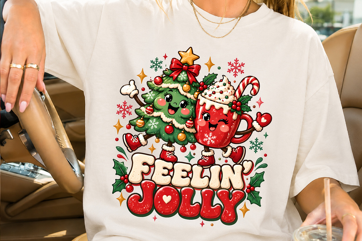 Feelin Jolly Christmas Tree PNG, a Seasonal Illustration by Creative Art (Photo 2 of 3)