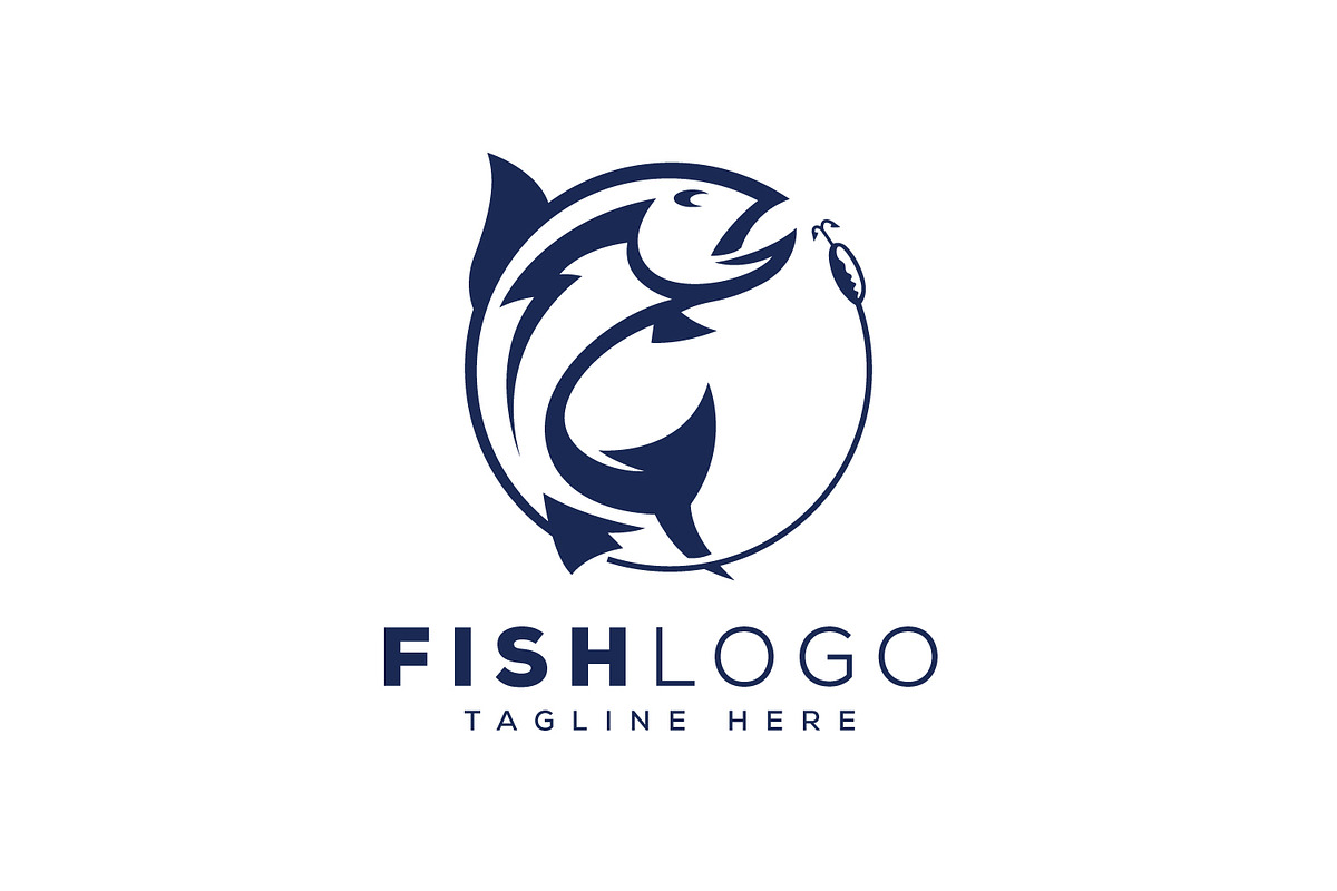 Fishing Logo, a Branding & Logo Template by Esrastion
