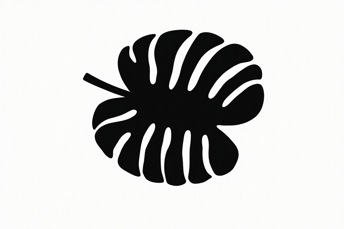Stylized Monstera Leaf Bundle, an Illustration by hafijul (Photo 3 of 9)