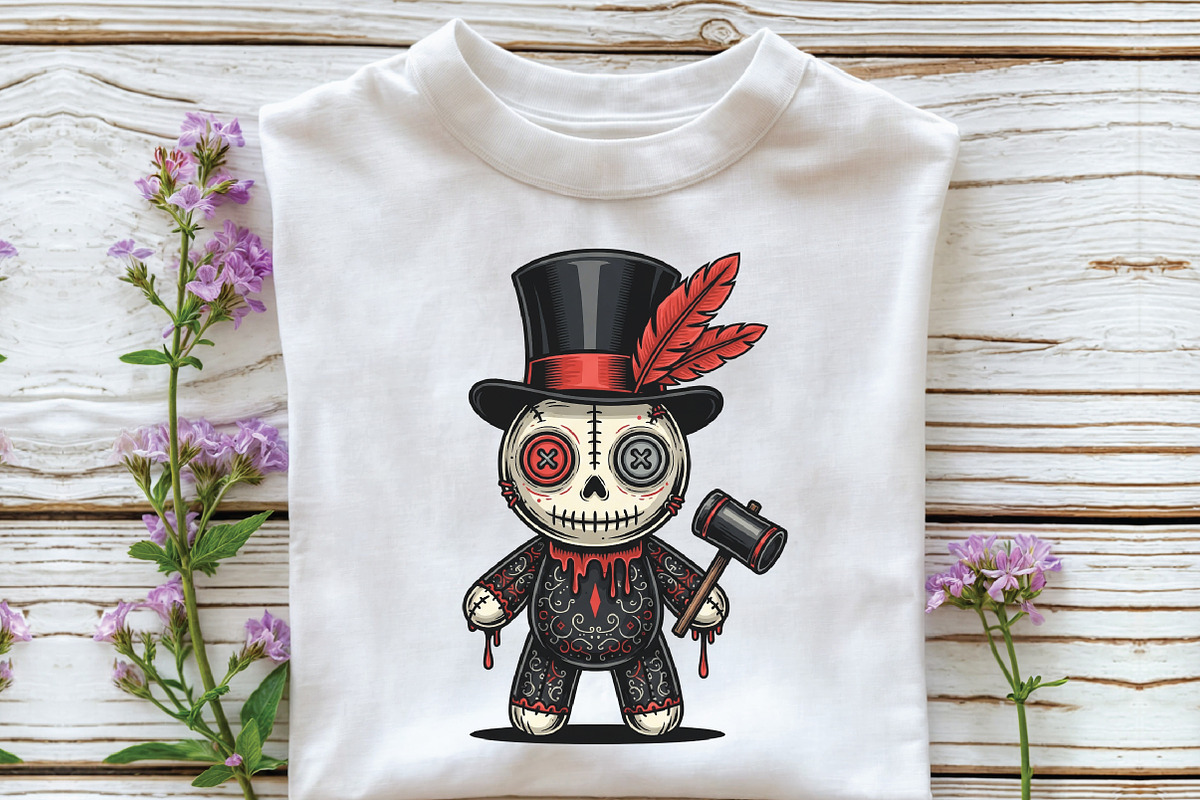 Halloween Gothic Voodoo Doll PNG, an Illustration by CraftArtStudio (Photo 2 of 4)