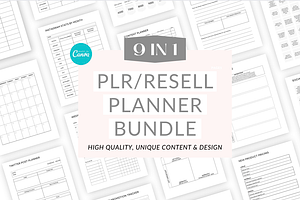 PLR Canva Planner Bundle