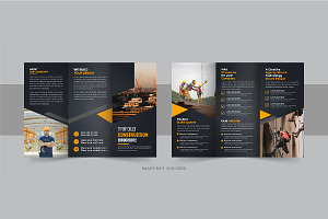 Construction trifold brochure design, a Brochure Template by Pavel_design