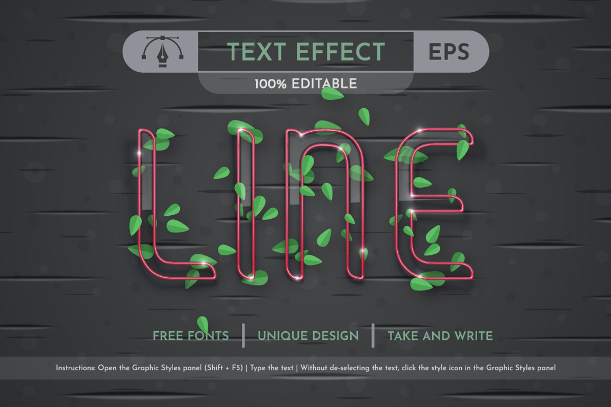 love Editable Text Effect, a Layer Style Add-On by rwgusev (Photo 3 of 7)