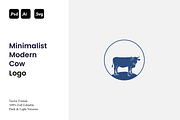 Minimalist Modern Cow Logo, a Branding & Logo Template by Luxury Logos (Thumbnail 1 of 4)
