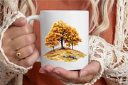 Watercolor Autumn Landscapes, a Seasonal Illustration by designcity5 (Thumbnail 5 of 5)