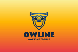 Owl Line Art Logo, a Branding & Logo Template by Artnivora.Std