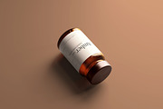 Amber Glass Jar / Bottle Mockups, a Cups & Container Mockup by pmvch (Thumbnail 5 of 10)