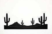 Southwestern Cactus Mountain Vector, an Illustration by hafijul (Thumbnail 5 of 15)
