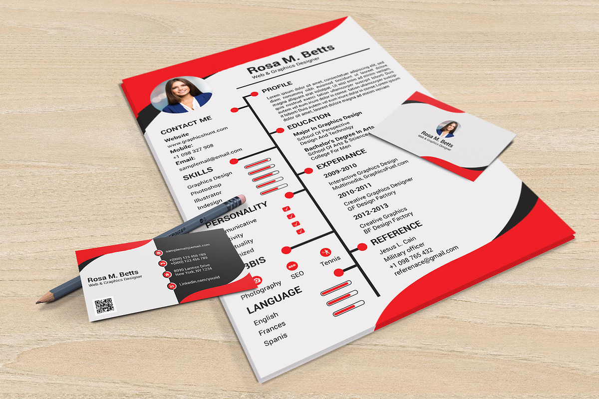 Minimal Resume/CV Template, a Resume Template by designvillage