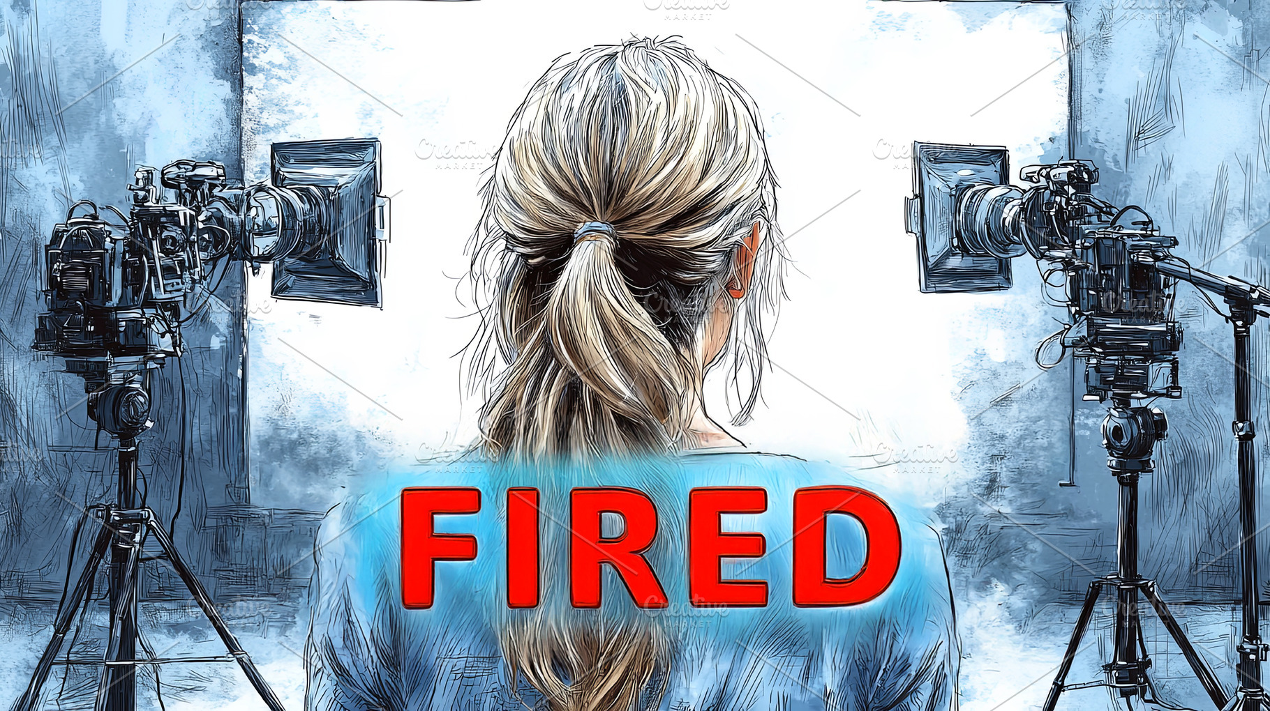 Back View of Woman in Studio Setting Highlighting Employment Issues, a Photo by AS photostudio