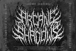 Arcane Shadows Death Metal Font