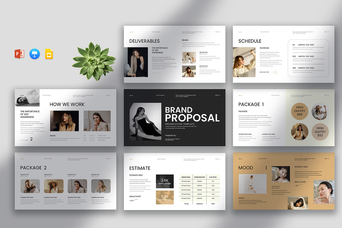 Brand Proposal Presentation Template, a Presentation Template by Pradaxa (Photo 1 of 6)