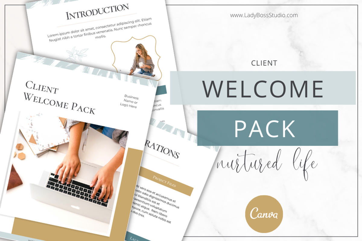 Client Welcome Pack | Nurtured Life, a Brochure Template by Lady Boss ...