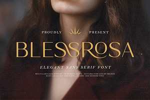 Blessrosa - Elegant Luxury Sans Font, a Sans Serif Font by Typia Nesia