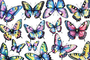 Watercolor Butterfly Clipart, an Illustration by Libby Wishes (Thumbnail 2 of 5)
