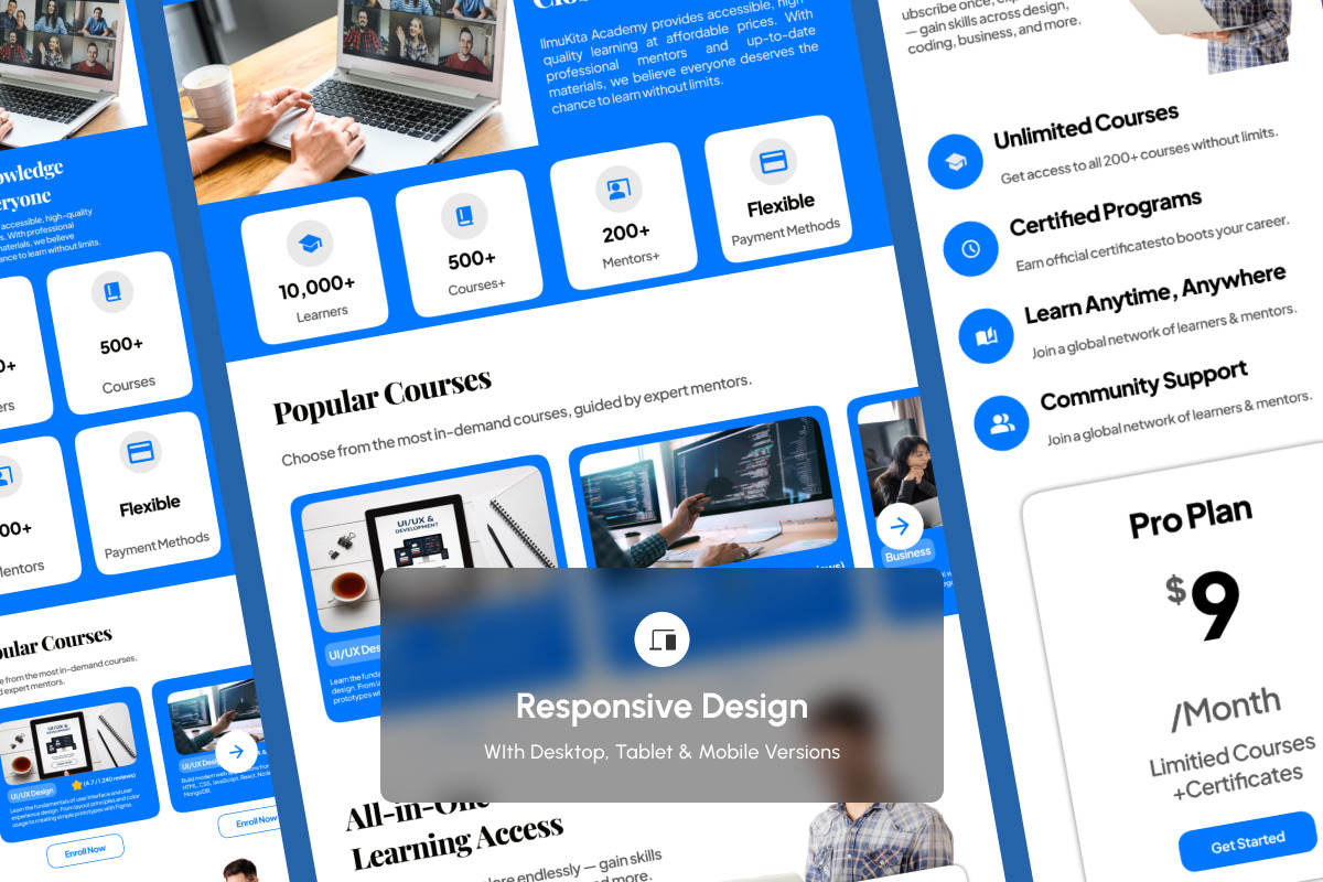 IlmuKita - Study Landing Page preview 3