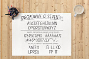 Broadway & Seventh Font, a Sans Serif Font by Downstroke Designs (Thumbnail 3 of 7)
